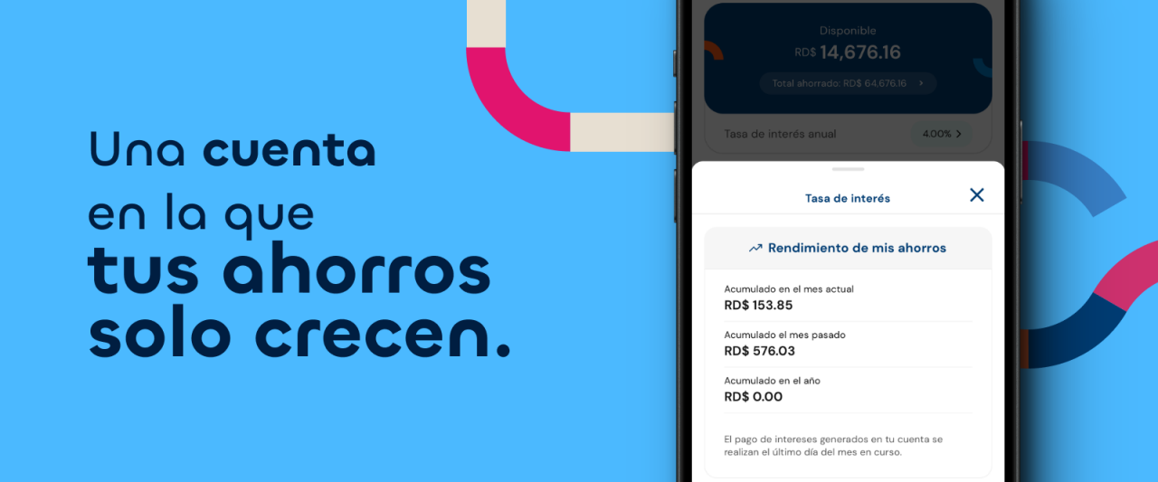 Una cuenta en la que tus ahorros solo crecen.