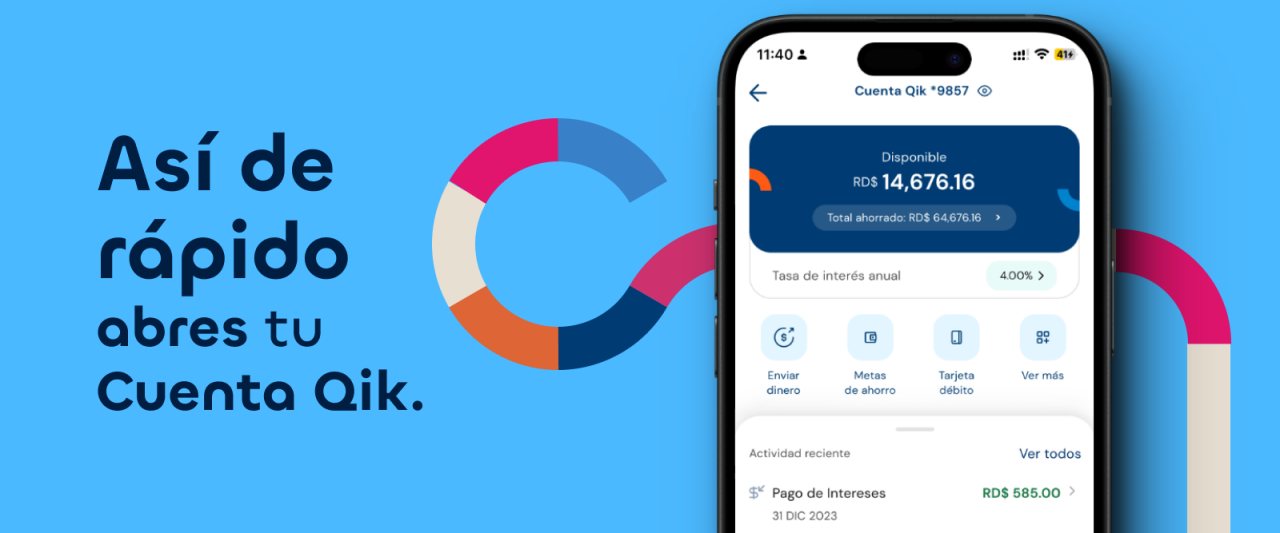 Así de rápido abres tu Cuenta Qik.