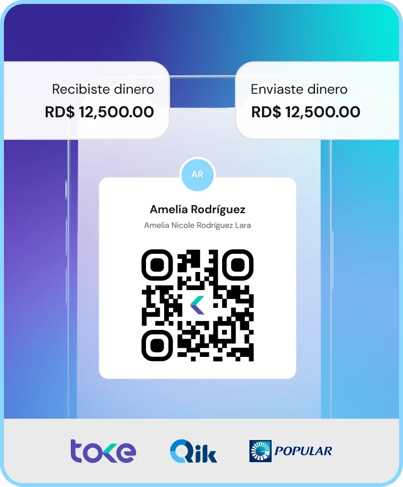 Mueve dinero entre Qikers y entre bancos